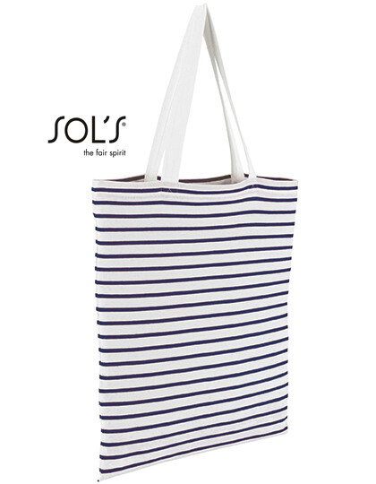 Striped Jersey Shopping Bag Luna