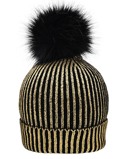 Damen Metallic Beanie