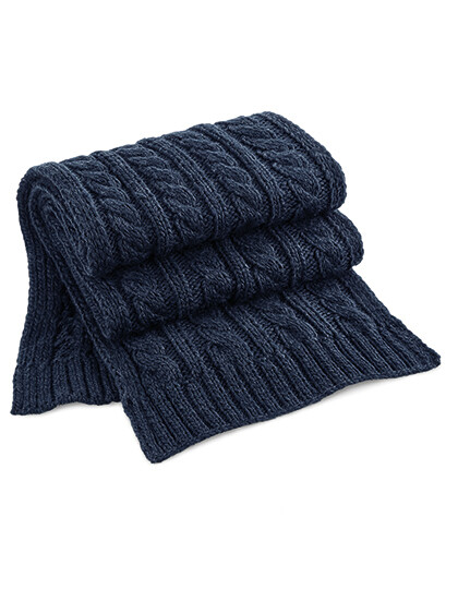 Schaal Cable Knit Melange Scarf