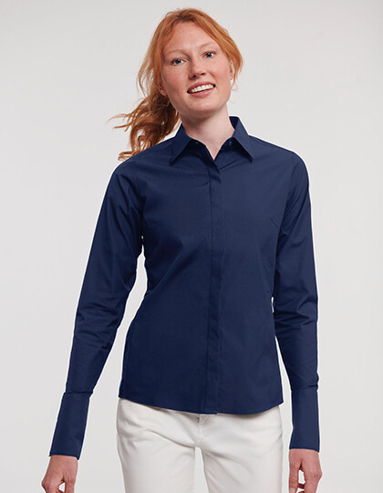DamenHemd; Long Sleeve Fitted Ultimate Stretch Shirt