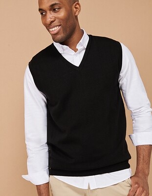 Herren Pullover; Mens Men`s Lightweight Sleeveless V-Neck Jumper