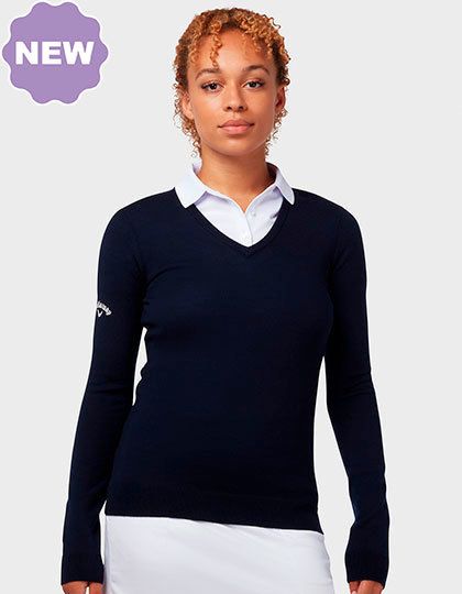 Ladies V-Neck Merino Sweater