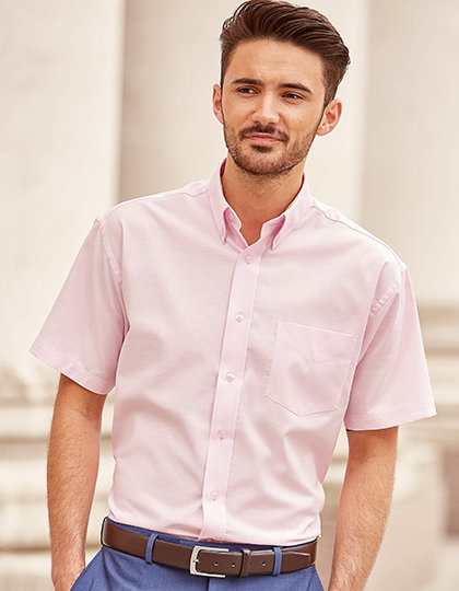 Men`s Short Sleeve Oxford Shirt
