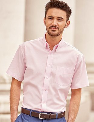 Men`s Short Sleeve Oxford Shirt
