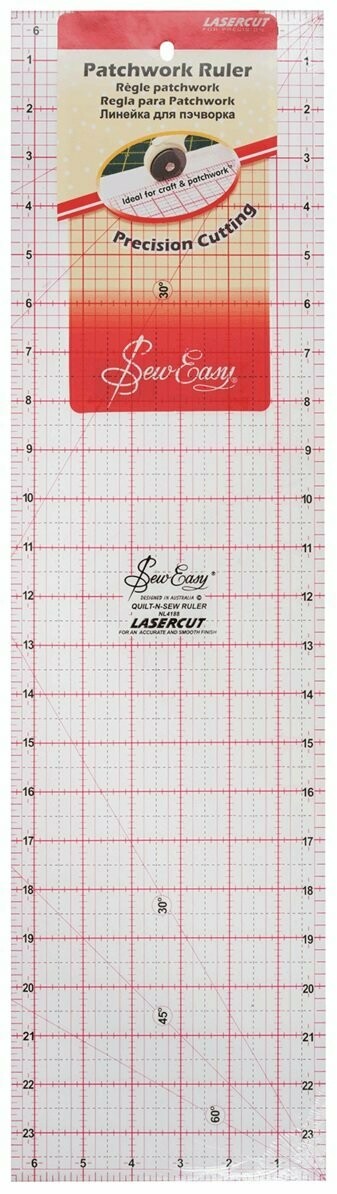 Patchwork Ruler 24" x 6 " - Sew Easy