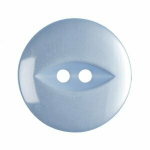 Light Blue Fish Eye Button - Choose size