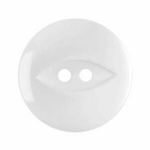 Clear (White) Fish Eye Button - Choose size