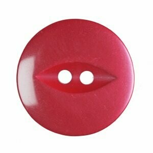 Red Fish Eye Button - Choose size