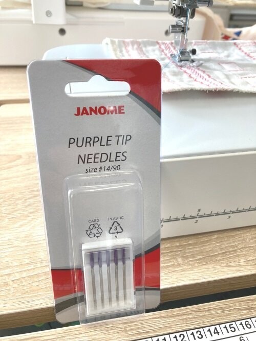 Janome Purple Tip Needles£5.50Prevent skip stitches