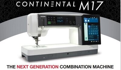 Continental M17 Sewing and Embroidery Machine - Janome Christmas Countdown Offer
