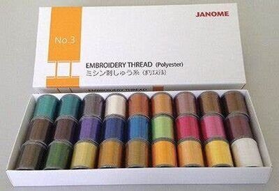 Embroidery thread - Box 3- Janome