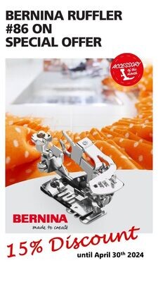 #86V Ruffler Foot - Bernina - Save 15% - Foot of the Month