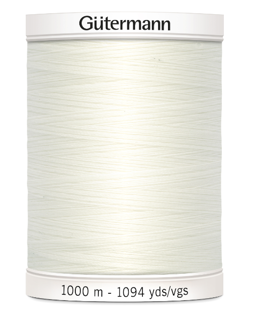 Sew All Thread - 1000m Gutermann - Col 111 Bridal White