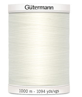 Sew All Thread - 1000m Gutermann - Col 111 Bridal White