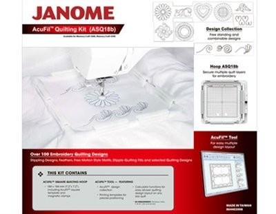 Acufil Quilting Kit for Janome Memory Craft 12000 V1.10 and 14000 only