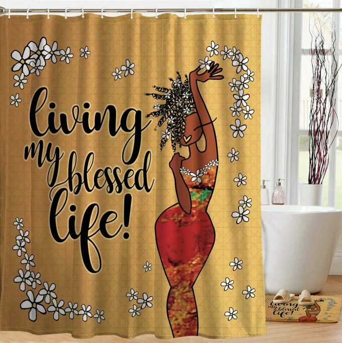 Shower Curtain (Living My Blessed Life)