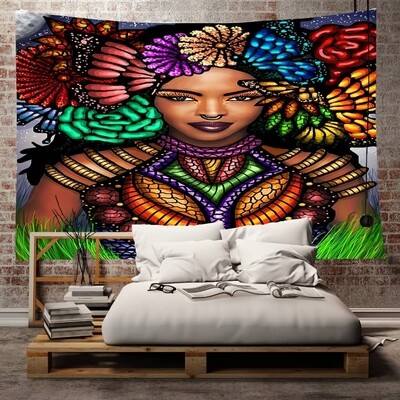 Afrocentric Wall Tapestry (Design #11)
