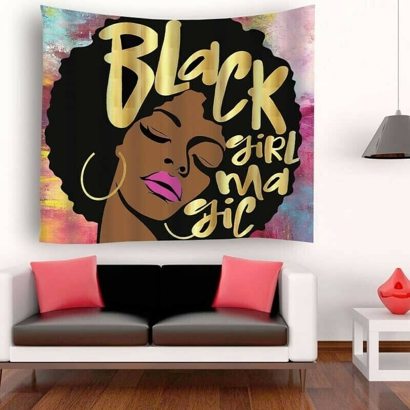Black Girl Magic Wall Tapestry