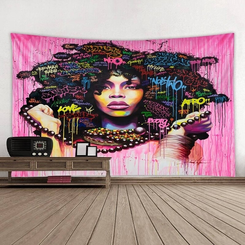 Pink Baduism Wall Tapestry 