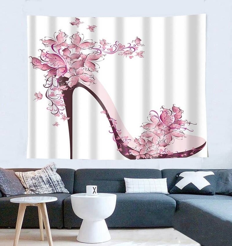 Pink Flowers Heels