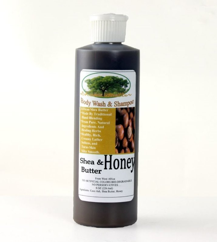 Liquid African Black Soap with Shea Butter &amp; Honey