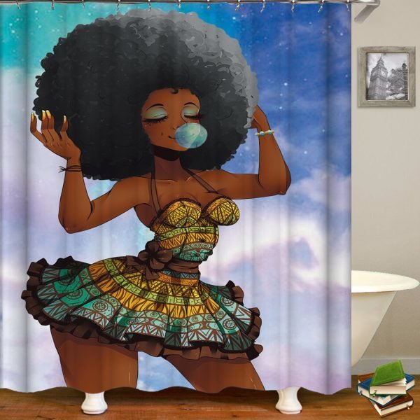 Shower Set (Gray Black Girl Magic)