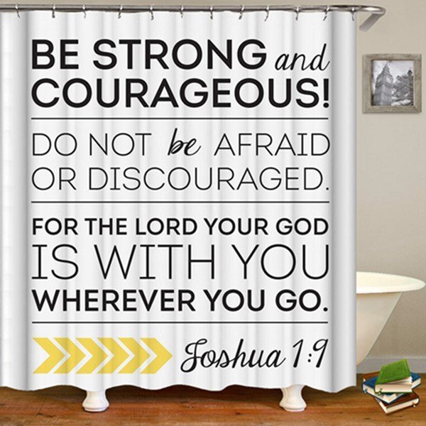 2-Piece Shower Set (Be Strong &amp; Courageous)