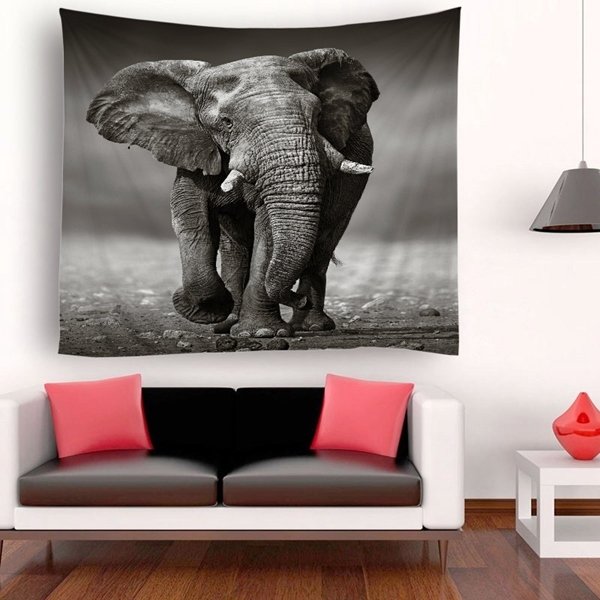 Retro Elephant Tapestry