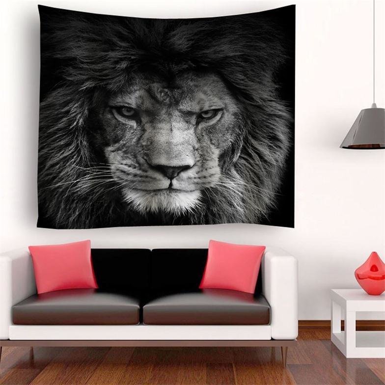 Retro Lion Tapestry
