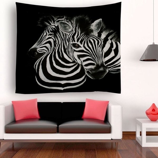 Retro Zebra Tapestry