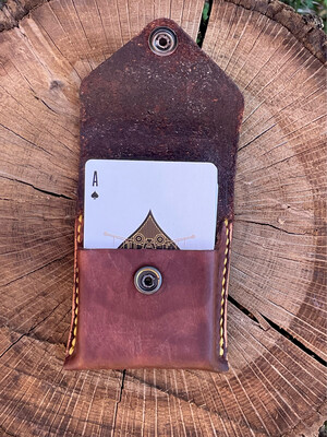Leather Playing Card Holder