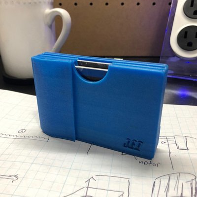 3D Printed Blue Travel Wallet