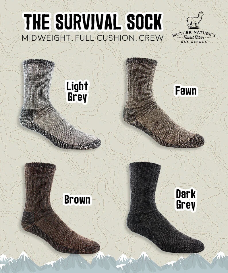 Survival Socks - Alpaca