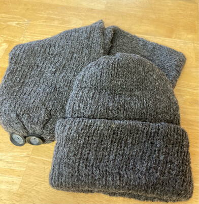 Alpaca Hat/Scarf Set