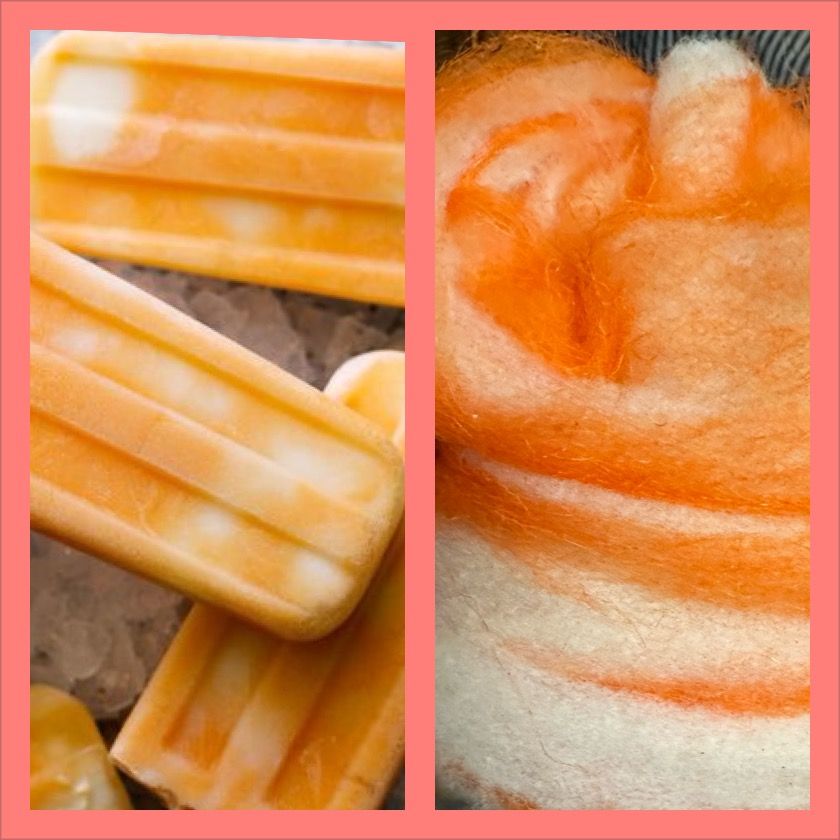 Roving - Orange Creamsicle