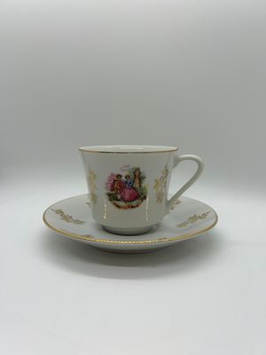 Tea - Courting Couple Vintage Teacup Set