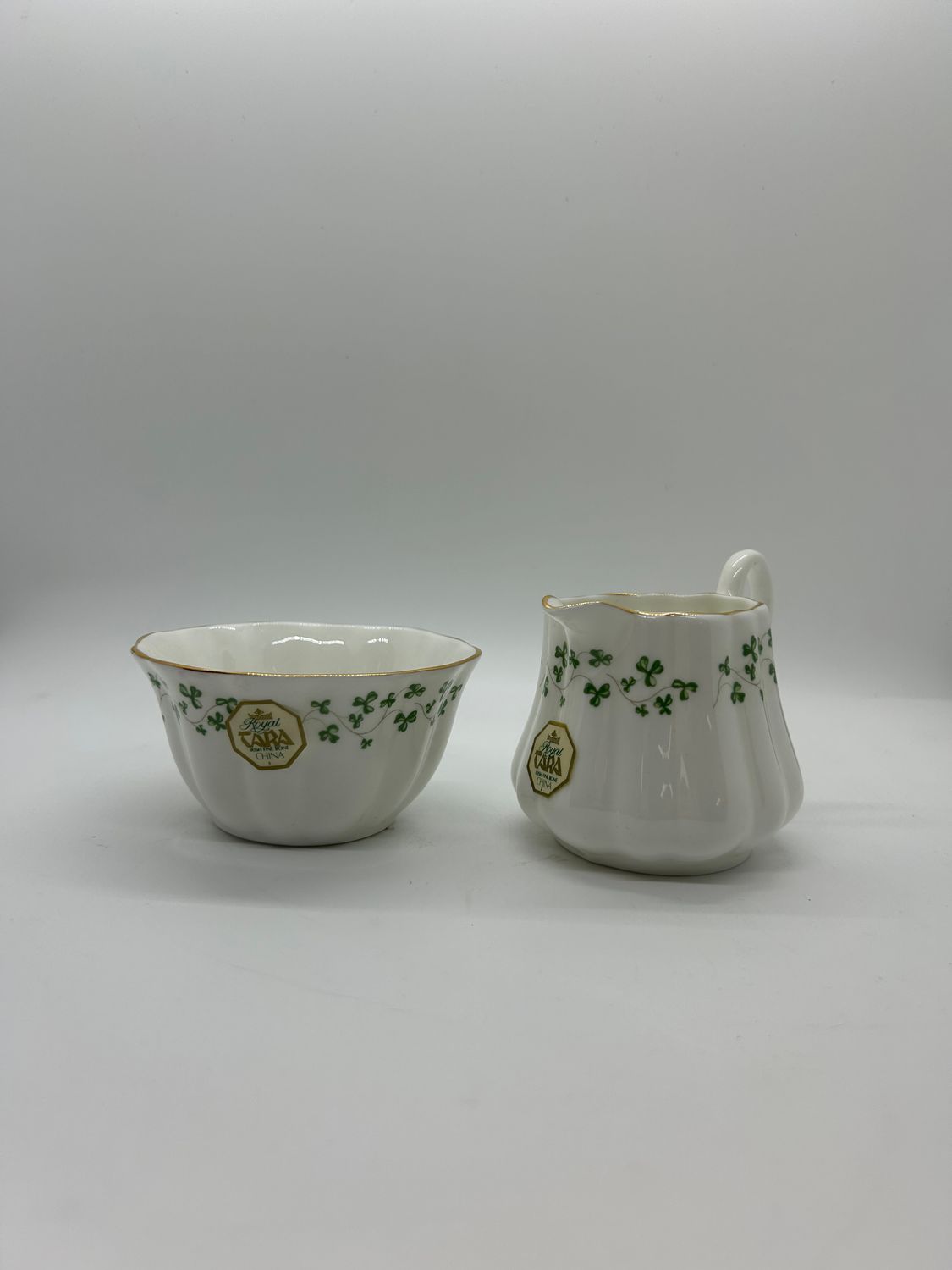 Tea - Lenox Shamrock Sugar and Creamer
