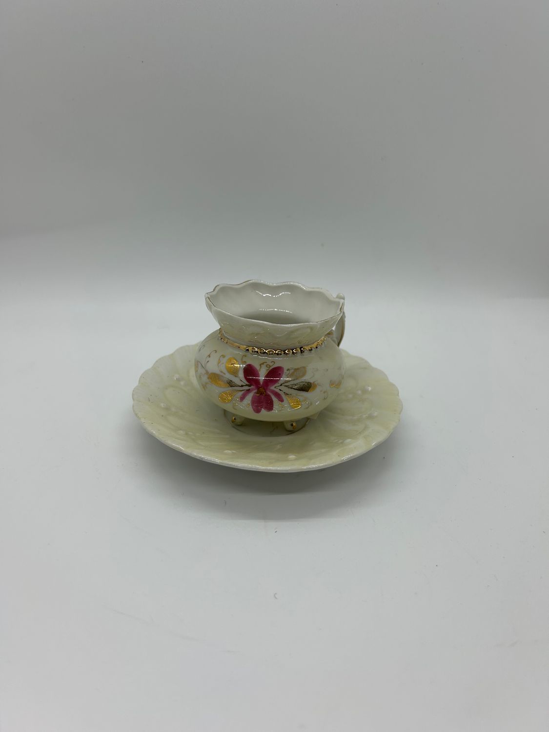 Tea - Pink Floral Demitasse