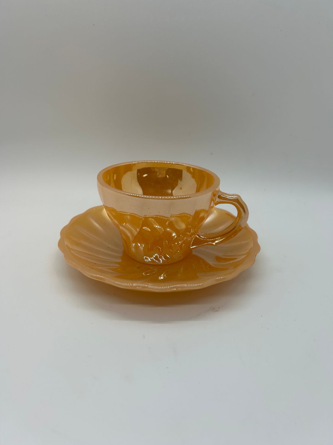Vintage Fire King Demitasse Cup + Saucer