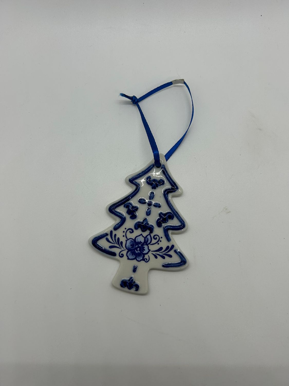 Kurt Adler Delft Blue Porcelain Tree Ornament