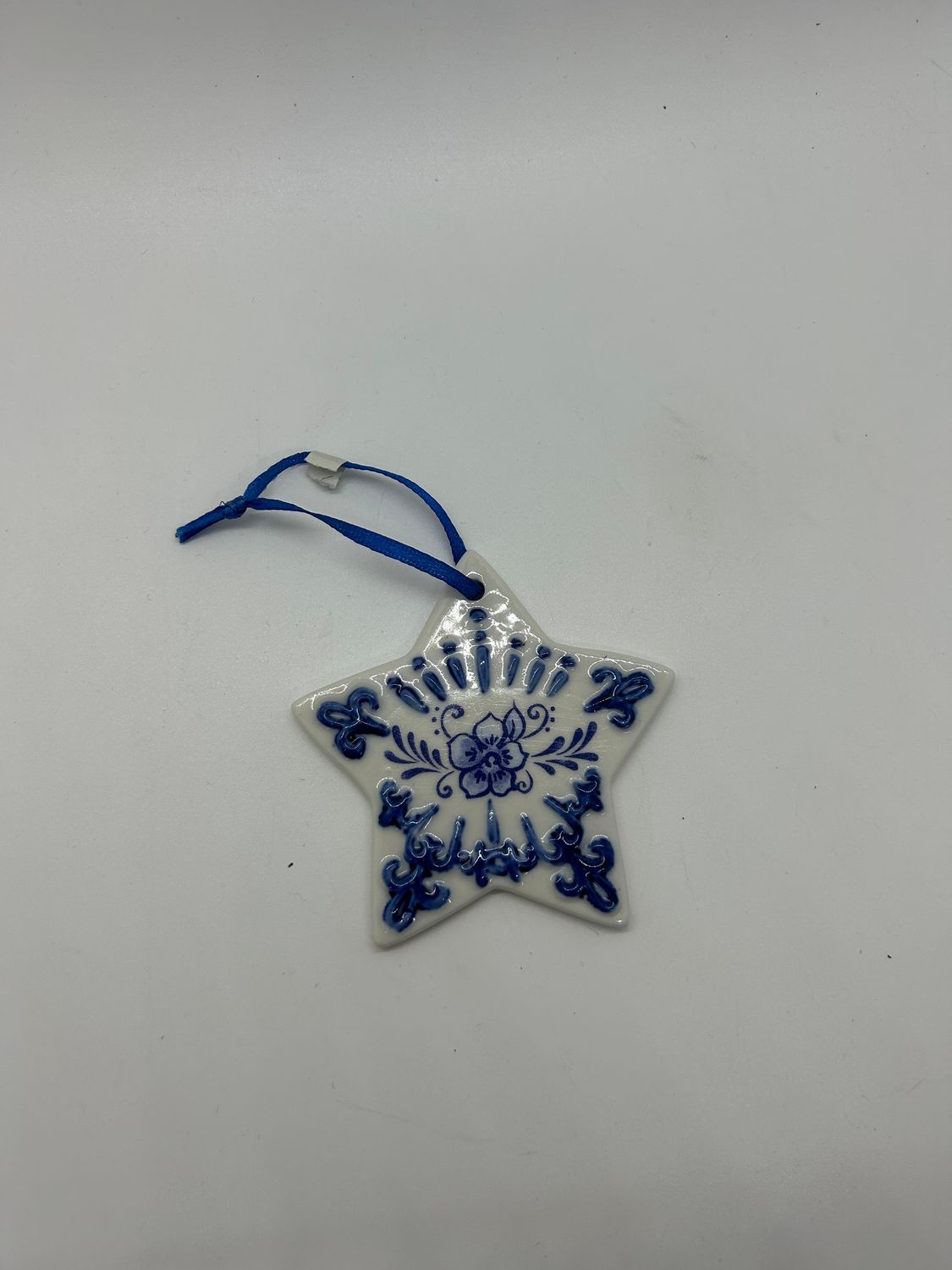 Kurt Adler Delft Blue Porcelain Sleigh Ornament