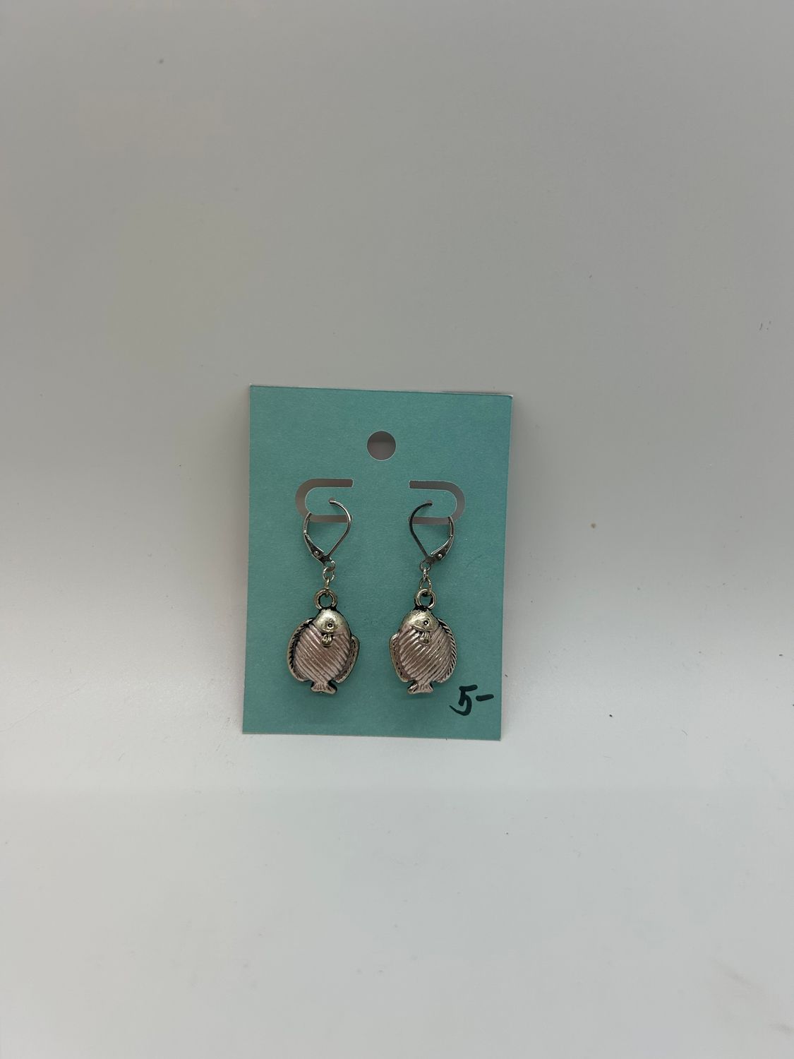 Handmade Fish Drop Earrings - Small