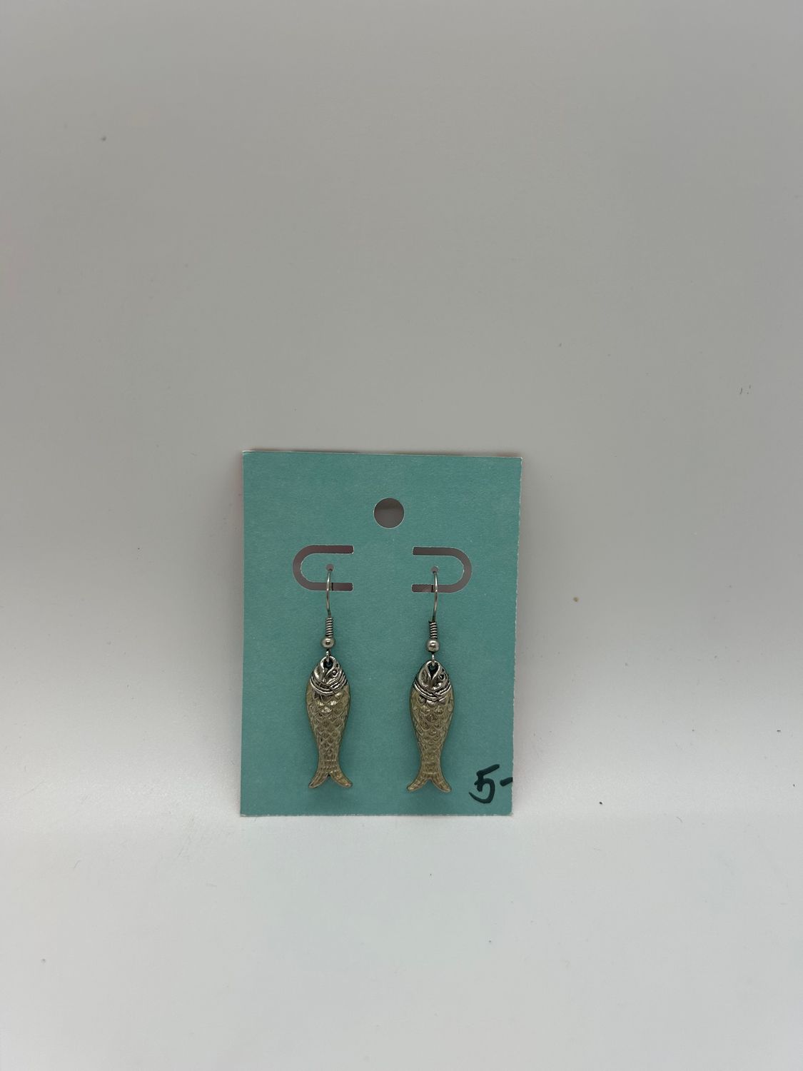 Handmade Fish Drop Earrings - Small