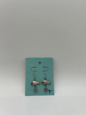 Handmade Fish Drop Earrings - Large