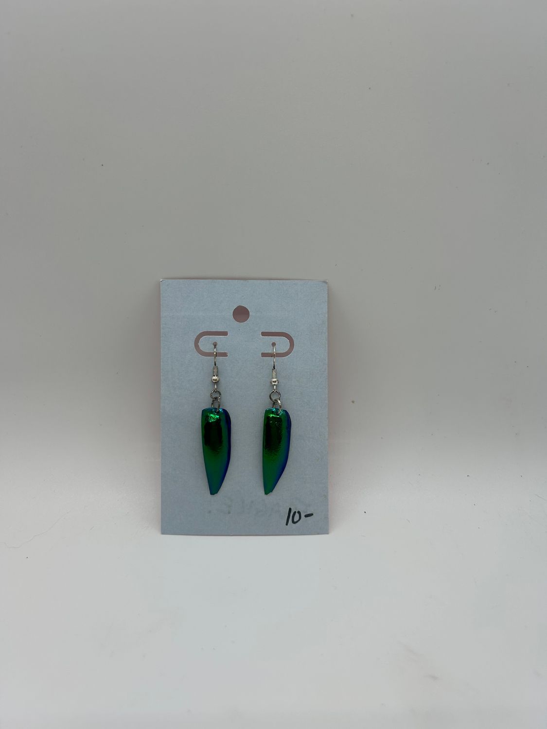 Handmade Iridescent Charm Drop Earrings