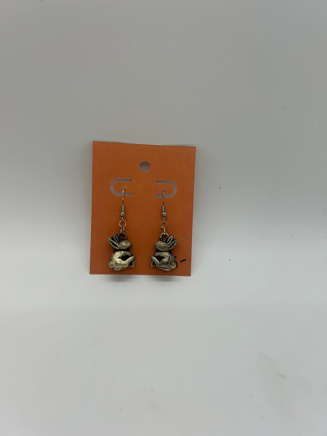 Handmade Rabbit Charm Drop Earrings