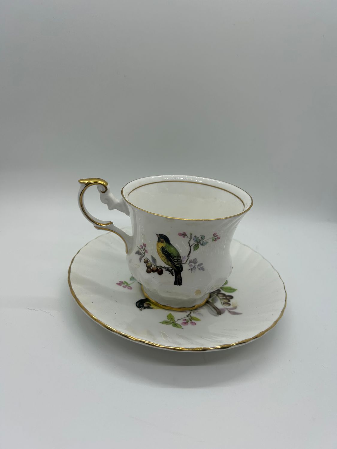 Royal Dover bone china teacup and saucer set