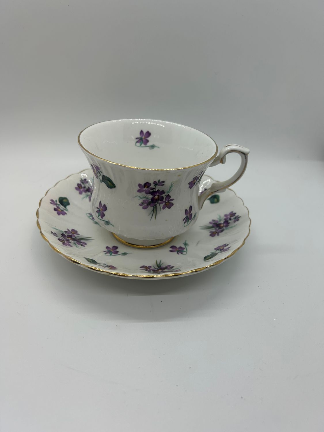 Vintage Royal Grafton fine bone china teacup and saucer set