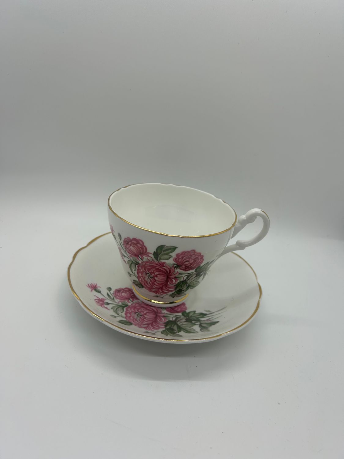 Roslyn Rosa Fiesta Teacup and Saucer