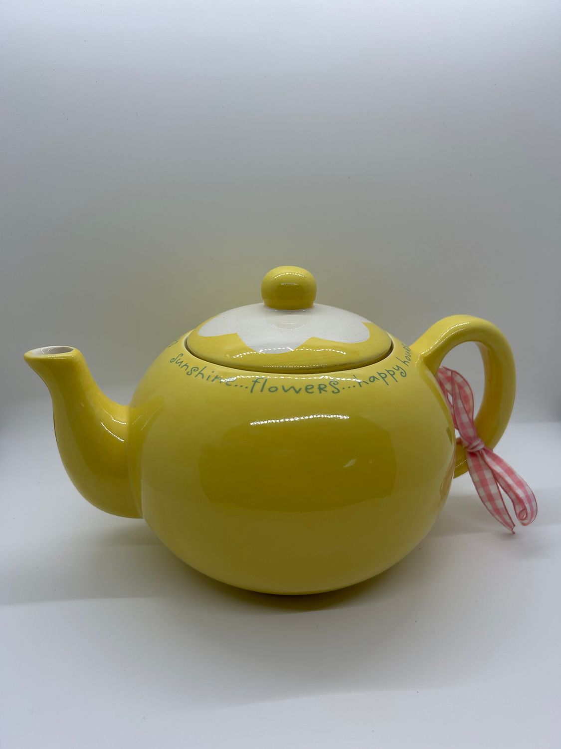 Tea   - &quot;Sunshine, Flowers, Happy Hours&quot; Yellow Tea Set
